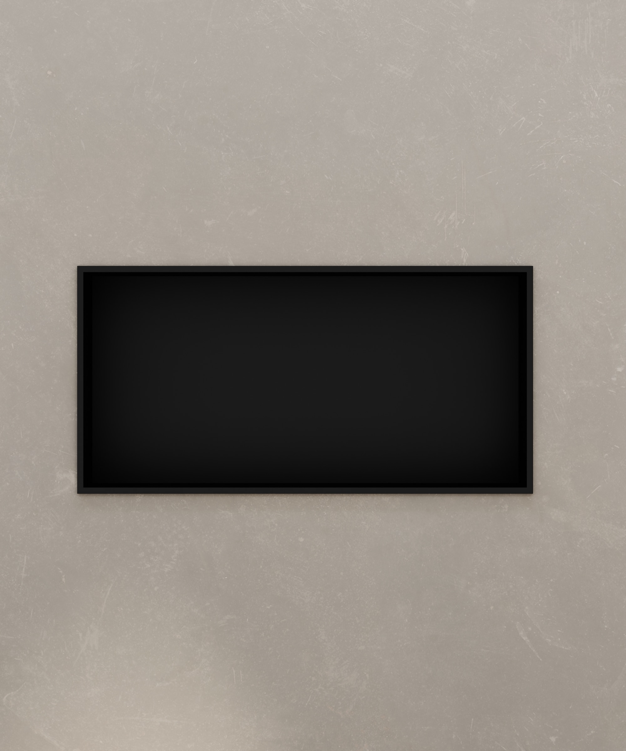 Niche murale de salle de bain en acier inoxydable - Noir