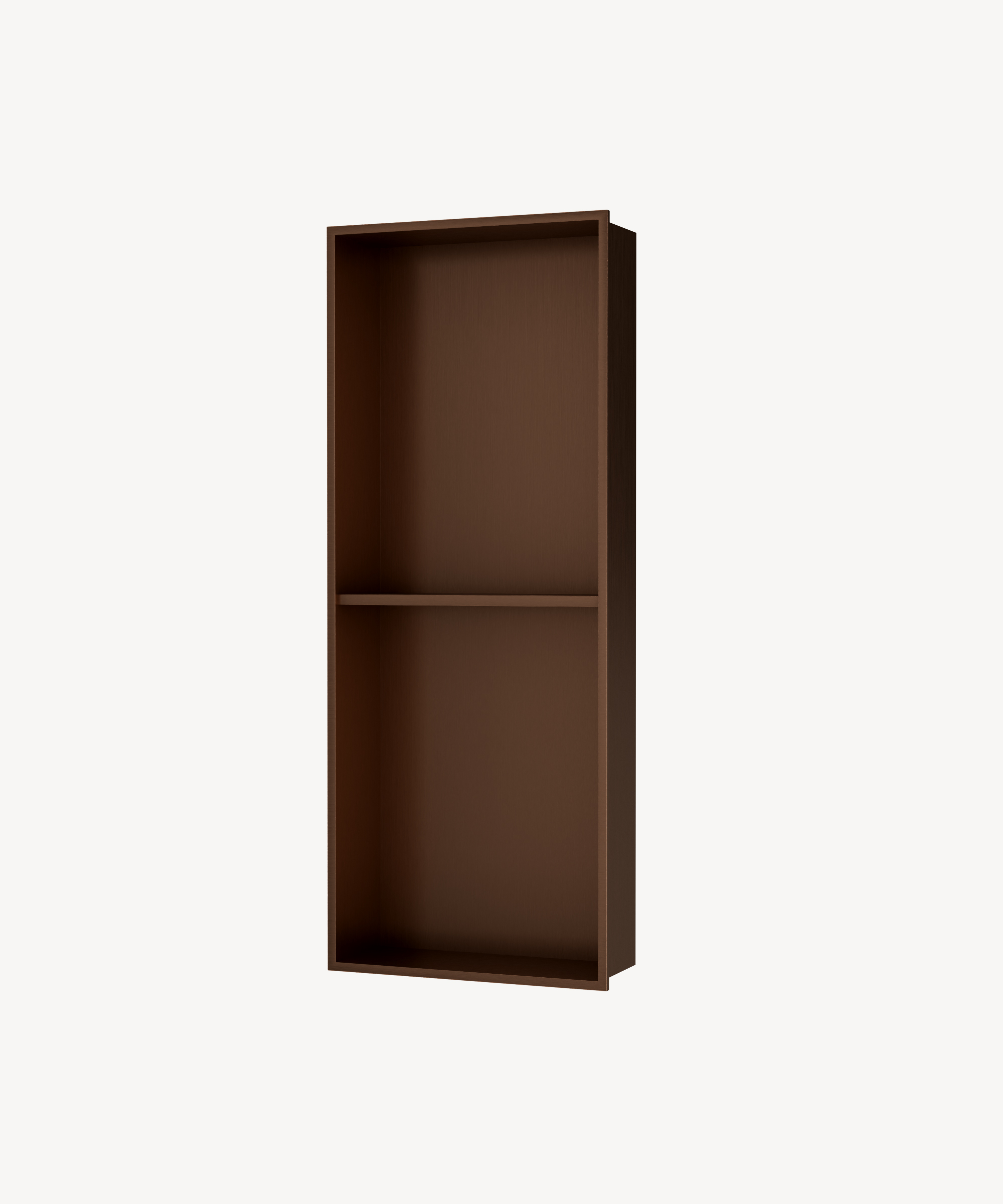 Niche de salle de bain inox 2 compartiments - Or rose brossé